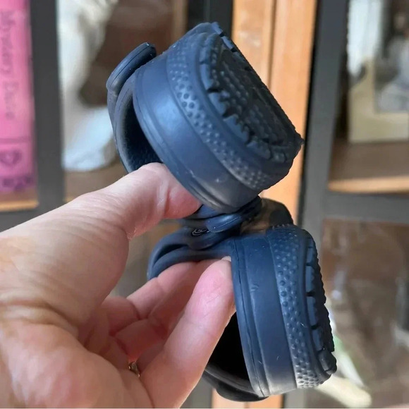 Navy Crocs Baya baby clogs shoes water slides sandals boy toddler - Picture 6 of 6